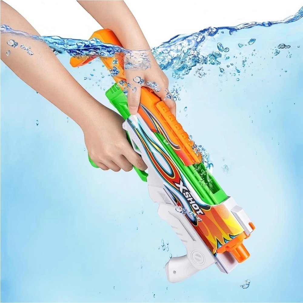 Zuru X-Shot Fast-Fill Water Blaster - White, Blue, and Orange 2 PCs - Picture 6 of 7